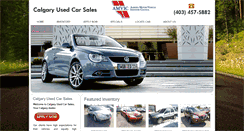 Desktop Screenshot of calgaryusedcarsales.com